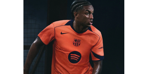 Druga koszulka wyjazdowa Barcelony na sezon 2025-26